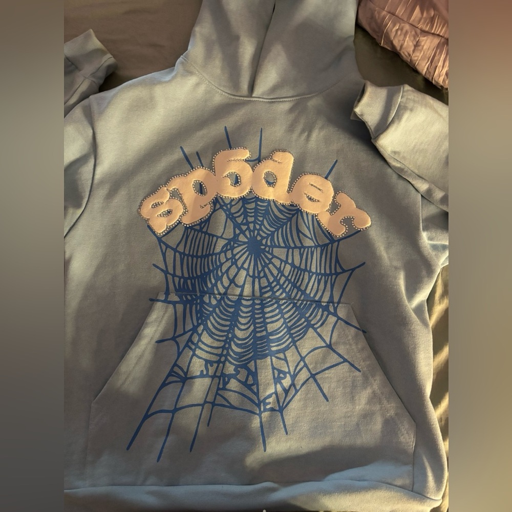 Sp5der Hoodie ‘Sky Blue’